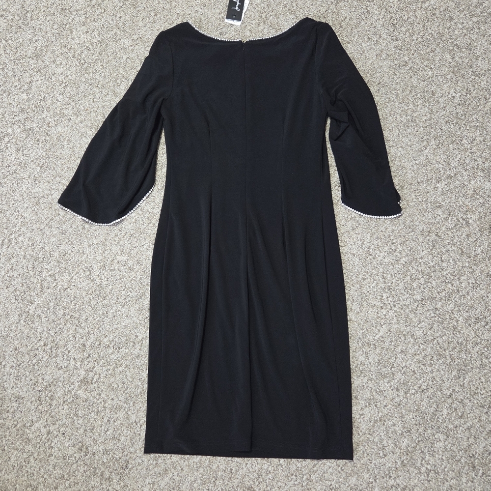 JOSEPH RIBKOFF BLACK RHINESTONE TRIM 'SKYE ON THE TOWN' DRESS US 8 * READ - Picture 14 of 16